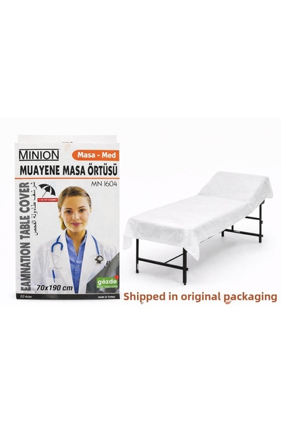 Minion مفرش طاولة فحص أبيض