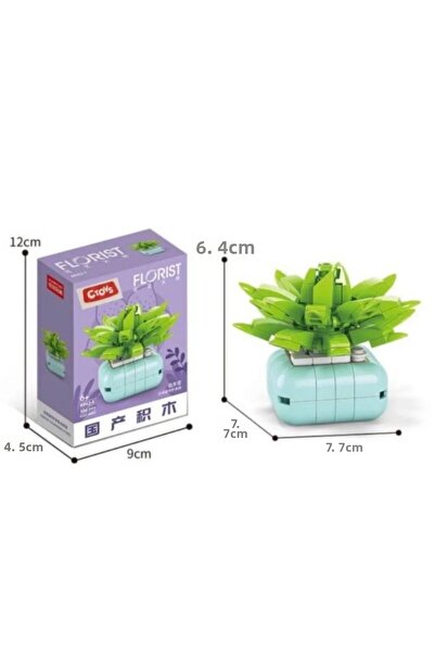 synshop Succulent Haworthia Manda's Hybrid Potted Flower 104Piece Bricks Buil...