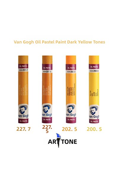 Talens Van Gogh Oil Pastel Set of 4 Dark Yellow Shades – for Artists & Students