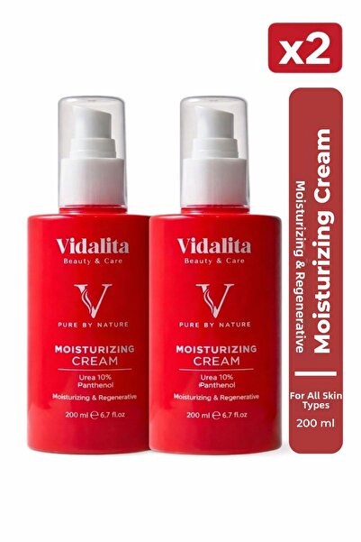 Vidalita Beauty & Care 2 قطعة كريم ترطيب مكثف وإصلاح حاجز البشرة يحتوي على 10...