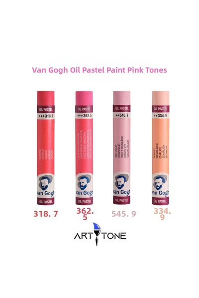 Talens Van Gogh Oil Pastel Set of 4 Pink Shades – for Artists & Students