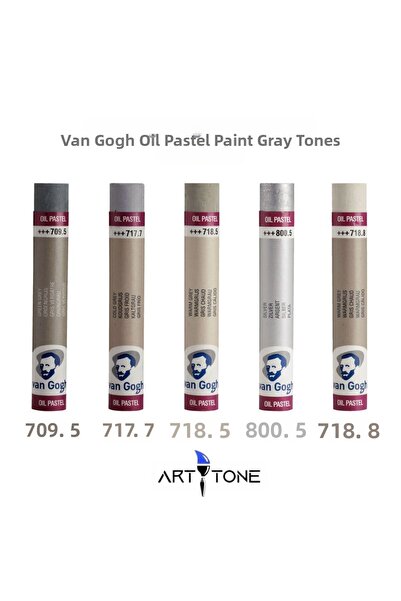 Talens Van Gogh Oil Pastel Set of 5 Gray Shades – for Artists & Students