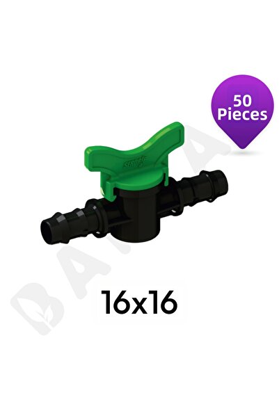 Bahyap Μίνι βαλβίδα εξόδου φλάντζας με υδροσυναρμολόγηση 16x16 (50 τεμάχια)