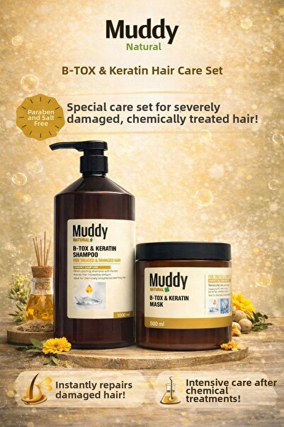 Muddy B-tox Keratin Shampoo and Mask - Elegant and Sleeves
