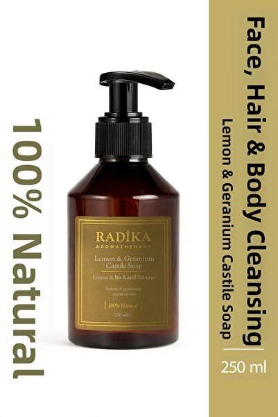 Radika Aromaterapi صابون قشتالة بالليمون الطبيعي والزبرجد