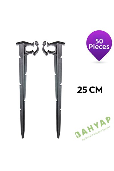 Bahyap Irigație prin picurare Clip Fixare țeavă 25 cm lungime - 50 buc