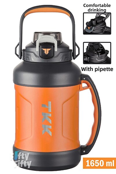 Vagonlife Tkk 1650ml Professional Camping Flask/Steel Thermos Double Use with...