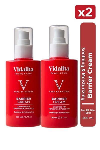 Vidalita Beauty & Care 2 قطعة كريم إصلاح حاجز الجسم 200 مل - سيراميد، بانثينو...