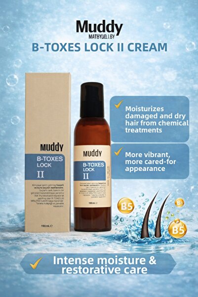 Muddy 190 مل حليب B-toxes Lock II - مغذي ومرمم للشعر التالف