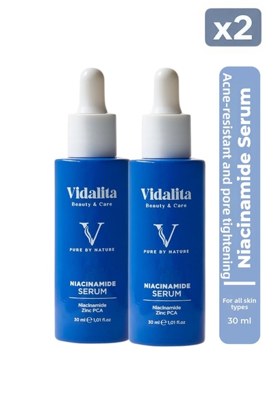 Vidalita Beauty & Care 2 قطعة سيروم نياسيناميد 10% + زنك بي سي إيه |   معادلة...