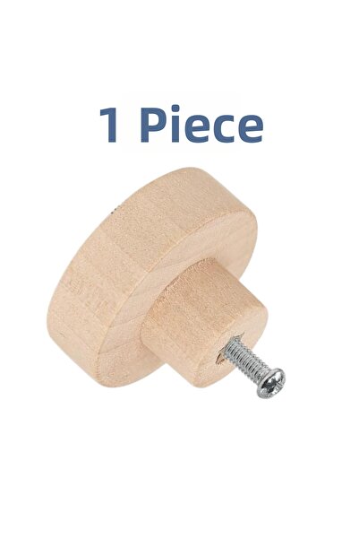 KDOT Natural Schima (Tea Tree) Wood Handle - Minimalist Design Paintable Wood...