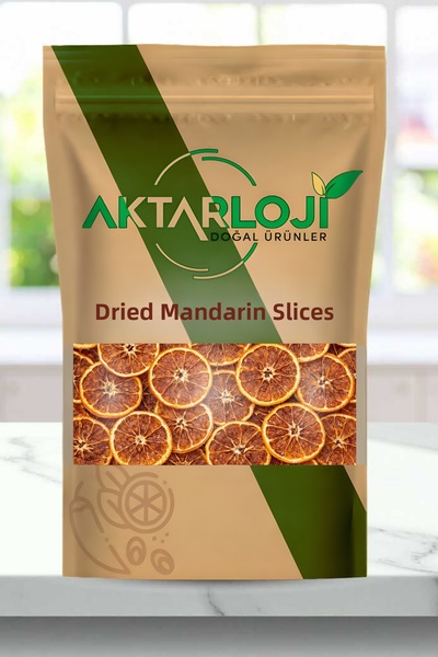 aktarloji 1 kg Dried Tangerine Slices / Dried Tangerine - No Additives & Natural