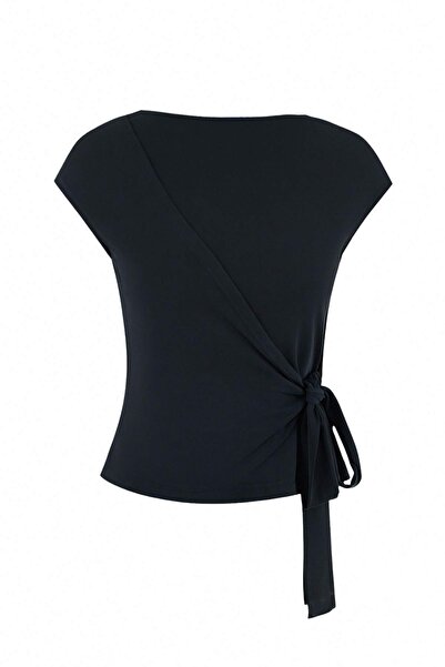 Trendyol Collection Anthracite Fitted/Fitted to the Body Double-Breasted Boat...