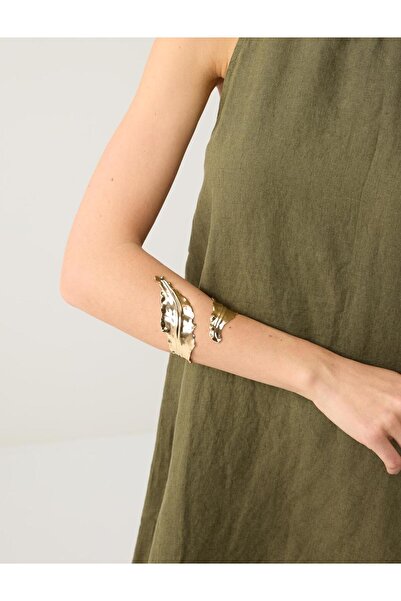 Jimmy Key Altın Rengi Parlak Sarmal Bileklik