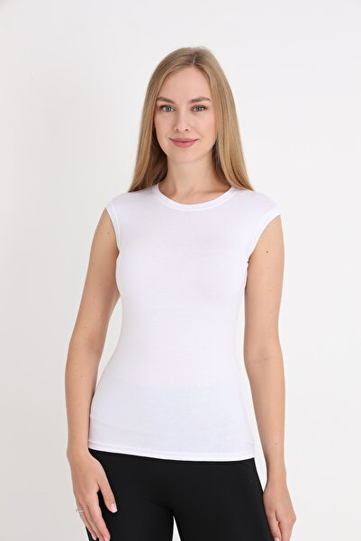 MissKATRE Дамска камизола без ръкави, Zero Sleeve, бяла