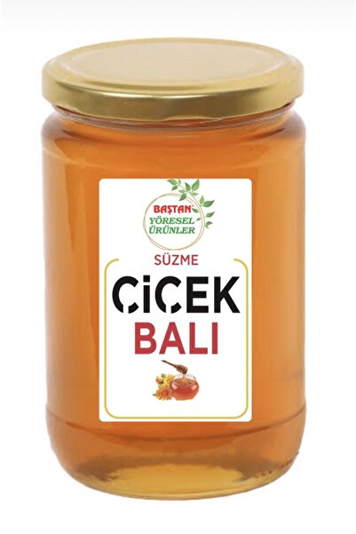 Baştan Yöresel Bozdağ Süzme Çiçek Balı 850gram