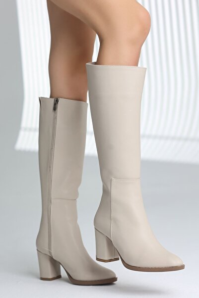 kajal ayakkabı حذاء SLÇ 103 ذو كعب سميك مزود بسحاب