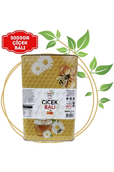 Baştan Yöresel 5kg Teneke Izmir Çiçek Balı