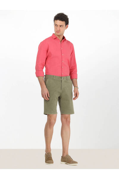 Kip Сlim Fit Хакі Чоловічі Бавовняні Шорти Brmd-118