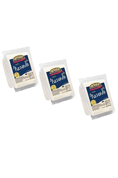 Ariste 3'lü Nazende Tam Yağlı Beyaz Peynir 1350 gr (450 gr x 3) – Keçi Sütü A...