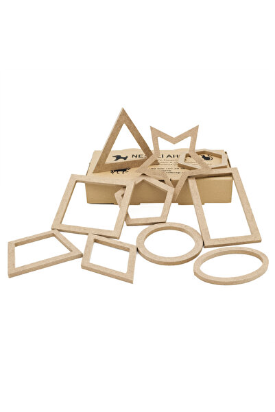 na neşeli ahşap Ahşap Geometrik Şekiller Çocuk Eğitim Seti  Ahşap Boyama, Eği...