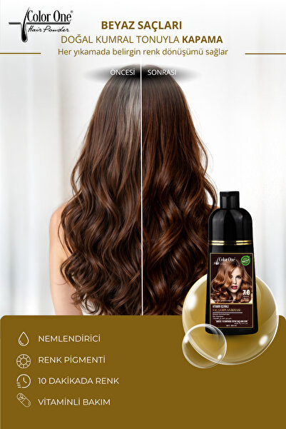 Color One Hair Powder COLOR ONE KUMRAL SAÇ ŞAMPUANI (BEYAZLAR İÇİN) 300 ML