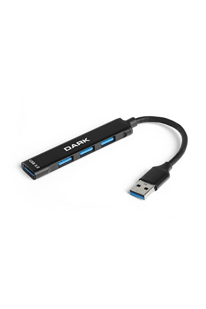 Dark Connect Master X4 Usb-a To 3 Port Usb2,0, 1 Port Usb3,0 Hub (dk-ac-usb310)