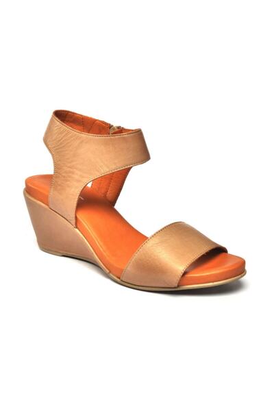 Zeynep Sıradağlı Sandale ortopedice din piele naturală Pietra, culoare nisip