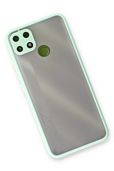 CT STONES غطاء حماية سيليكون مونتريال لهاتف Realme C25 من Newface - تركواز