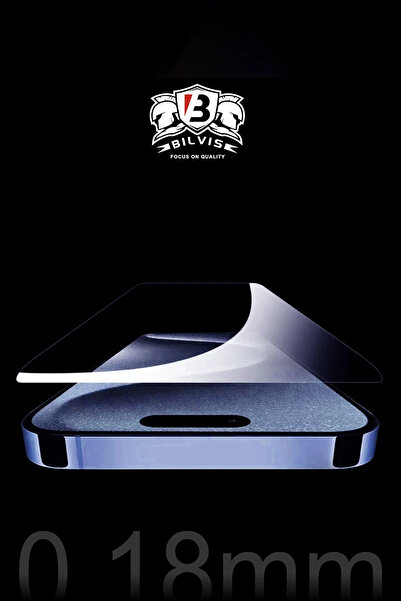 CT STONES واقي شاشة زجاجي Newface iPhone 15 Pro Bilvis 0.18mm Plus