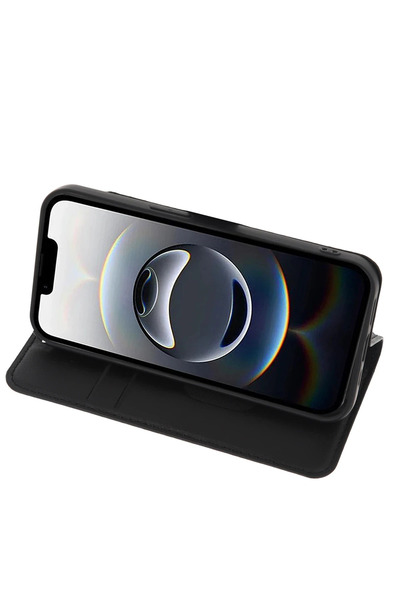 Newface Iphone 16E Kılıf Trend S Plus Kapaklı Kılıf - Siyah