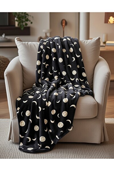 Mulberry بطانية صوف منقوشة مقاس مزدوج 195x215 سم