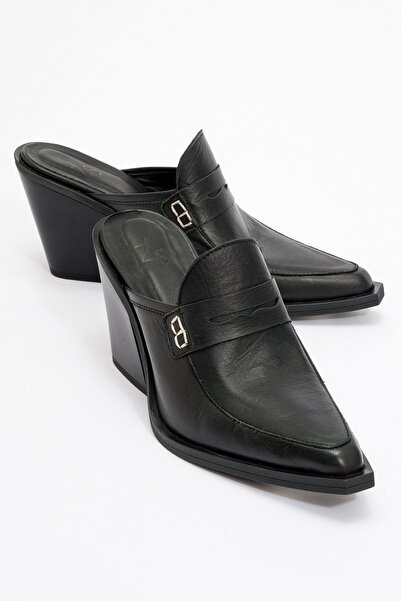 Zeynep Sıradağlı Valmine ženske Prava koža Western Papuče crne