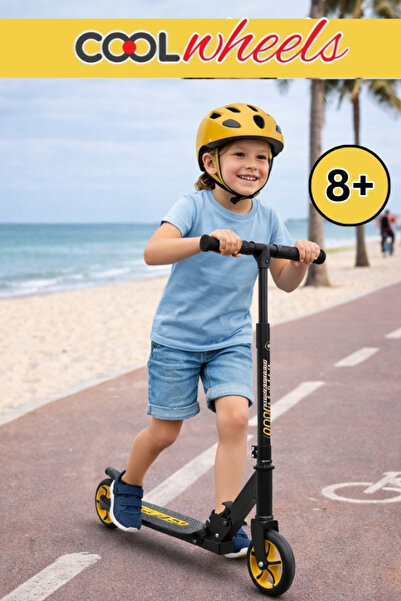 TOHA COOLWHEELS 8+ Katlanır Scooter | 2 Tekerlekli, 100 Kg Taşıma Kapasiteli,...