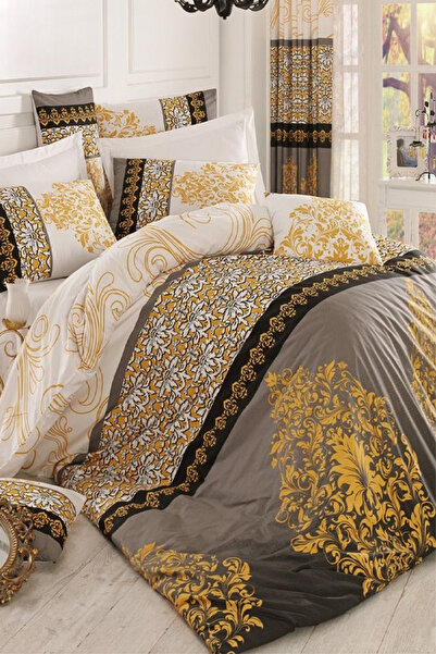 Always Single Duvet Cover Set with Elastic Sheets, Reversible Katerina Yellow