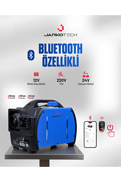 JarkoTech Çanta Webasto Bluetooth Özellikli Portatif Isıtıcı 12-24-220 Volt