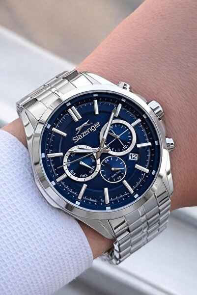 Slazenger SL.09.2035.2.02 Çelik Kordon Fonksiyonları Aktif 5 Atm Su Geçirmez ...