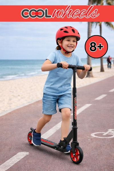 TOHA Coolwheels 8+ Folding Scooter |   2 Wheels, 100 kg Carrying Capacity, Ad...