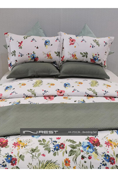 INREST طقم غطاء لحاف أليير (بدون حشو) قطن 100% مقاس كينج 230×250 سم - 3 قطع