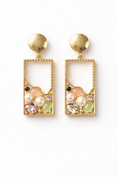 Leo'Stone الموسم الجديد إطار متدلي ملون حجر الزركون تصميم لا يفقد اللون لا يف...