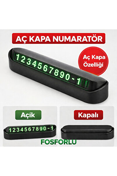 NKT GROUP Universal Park Tel Araç Içinde Fosforlu Numara Gösterici Araba Numa...