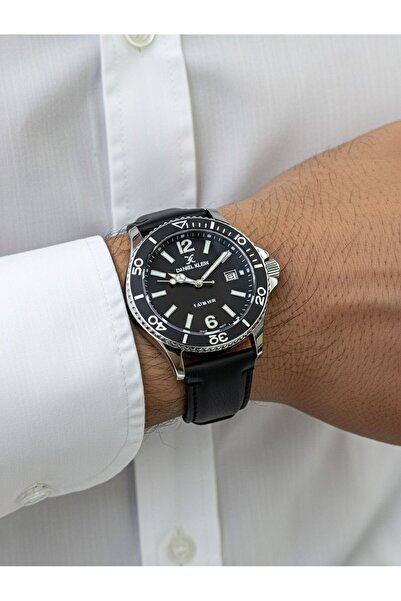 Daniel Klein ERKEK KOL SAATİ METAL KASA - DAYANIKLI DERİ KORDON KORDON 5 ATM ...