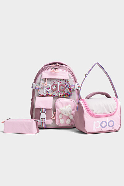 By Hakan My Polo 2035 Üçlü Set çocuk İlkokul Ortaokul Çantası Sırt Okul Çanta...