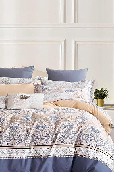 Always Single Duvet Cover Set with Elastic Sheets, Double-Sided Anatolia