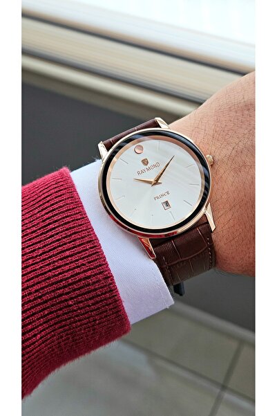 Raymond - ساعة يد كلاسيكية للرجال RYM-1036 - مصنوعة من الفولاذ المقاوم للصدأ