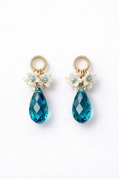 Leo'Stone Special Series Multicolor Pearl Flower Women's Steel Earrings