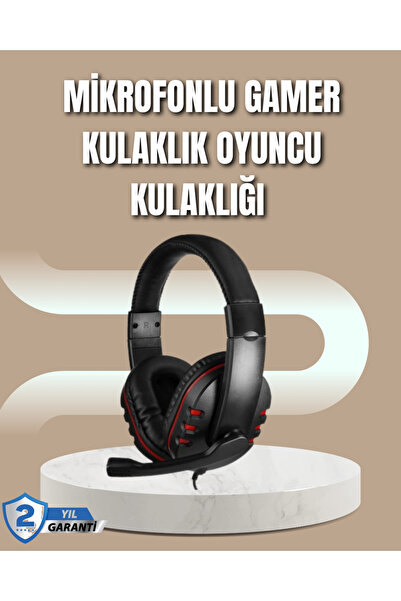 Kanonik Education سماعة ألعاب مع ميكروفون - ضوء أزرق، استخدام مريح لفترات طويلة