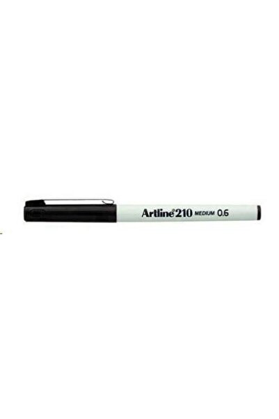 artline 0.6 mm Black Writing Pen - 210N Felt Tip