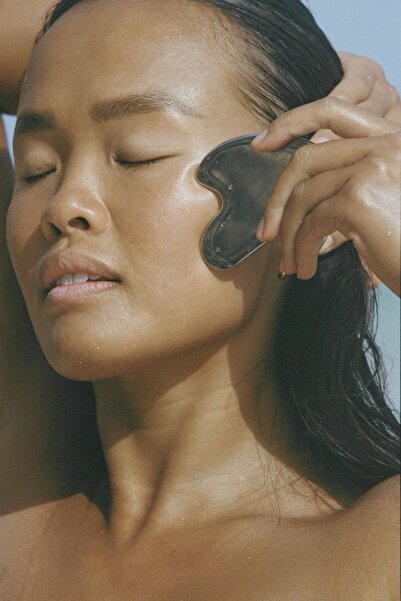 ZHR Elektronik Premium Metal Gua Sha - Face Yoga- Yüz Masajı - Paslanmaz-Lüks...
