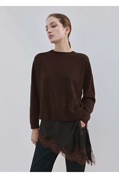 MANGO Woman Dantel detaylı kazak